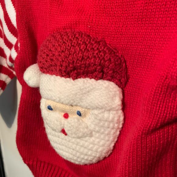 Zubels Santa 100% Cotton Knit Sweater Baby 6 Months - Picture 3 of 6